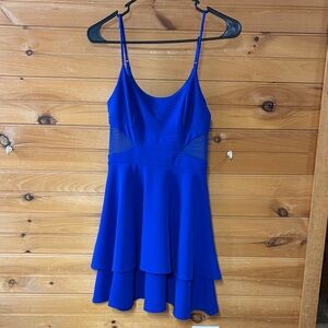 B.Darling Cobalt Blue Sleeveless Dress